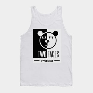 two faces avoided Tank Top